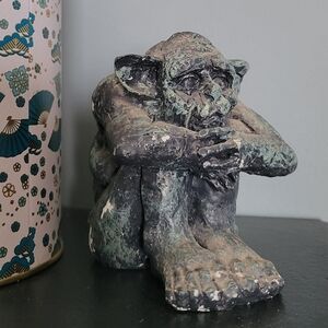 Gray Gargoyle Sculpture